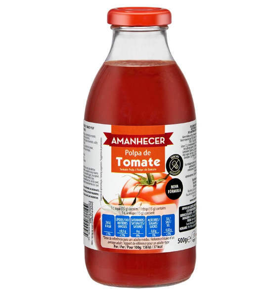 Amanhecer Tomato Pulp 500g x 1
